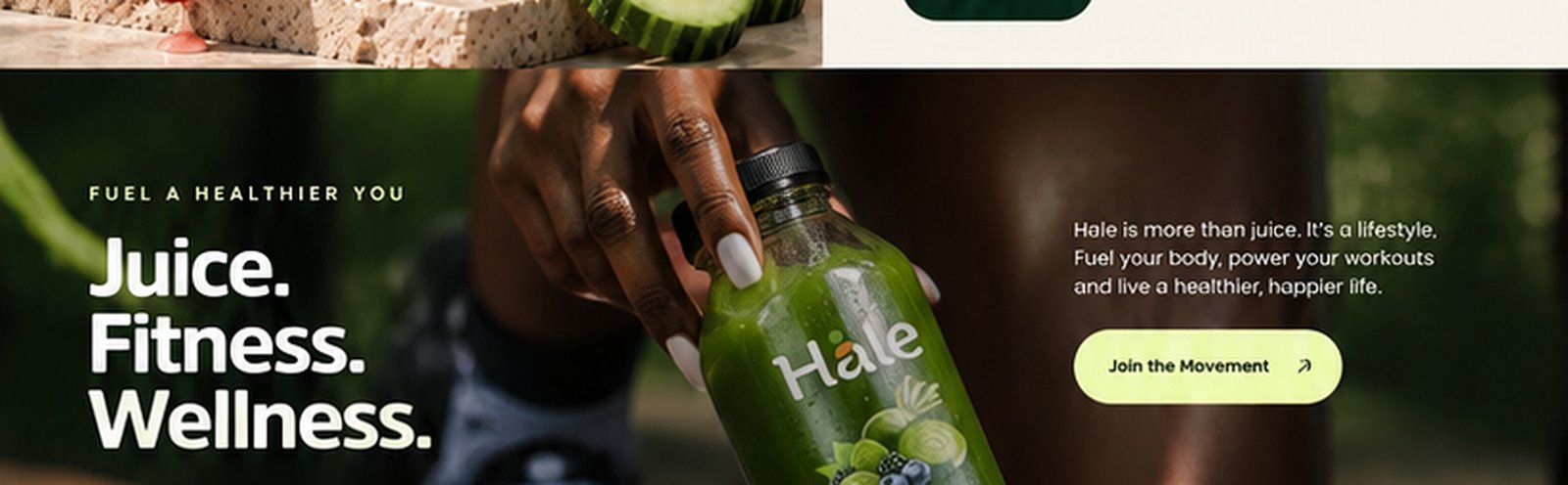 Cold-pressed wellness outdoors